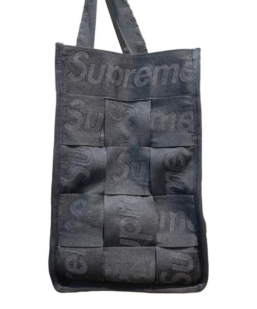 SUPREME（シュプリーム）Supreme (シュプリーム) 23ss Woven Large Tote ブラックの古着・服飾アイテム