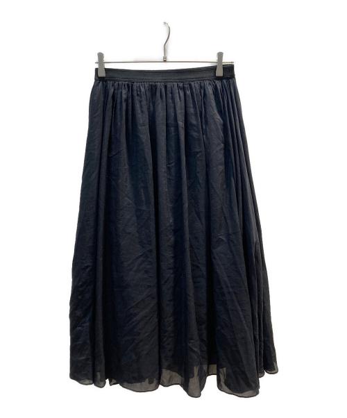ROPE（ロペ）ROPE (ロペ) 【洗える】コットンシルクスカート ブラック サイズ:-の古着・服飾アイテム