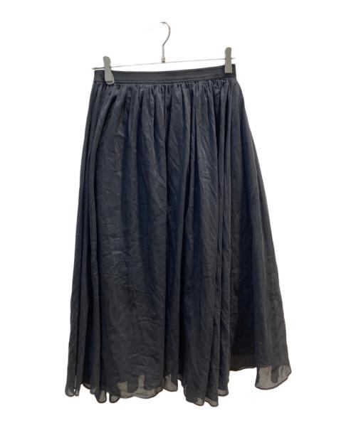 ROPE（ロペ）ROPE (ロペ) 【洗える】コットンシルクスカート ブラック サイズ:-の古着・服飾アイテム
