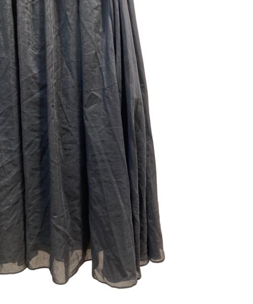 ROPE（ロペ）ROPE (ロペ) 【洗える】コットンシルクスカート ブラック サイズ:-の古着・服飾アイテム