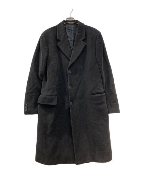 EMPORIO ARMANI（エンポリオアルマーニ）EMPORIO ARMANI (エンポリオアルマーニ) チェスターコート ブラック サイズ:50の古着・服飾アイテム