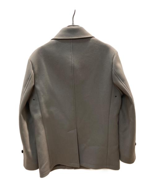 SHIPS（シップス）SHIPS (シップス) メリノウール メルトン シングル ピーコート ベージュ サイズ:Mの古着・服飾アイテム