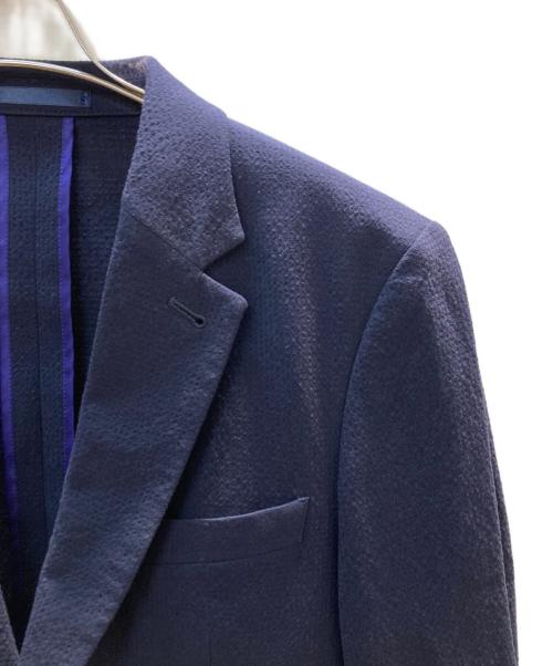 PAUL SMITH（ポールスミス）Paul Smith (ポールスミス) SEERSUCKER JACKET ネイビー サイズ:Mの古着・服飾アイテム