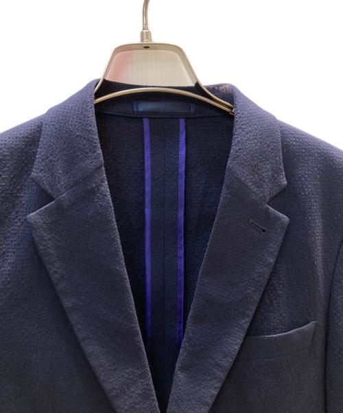 PAUL SMITH（ポールスミス）Paul Smith (ポールスミス) SEERSUCKER JACKET ネイビー サイズ:Mの古着・服飾アイテム