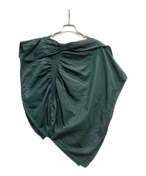 ISSEY MIYAKE FETE（イッセイミヤケフェット）ISSEY MIYAKE FETE (イッセイミヤケフェット) 変形ブラウス グリーン サイズ:2の古着・服飾アイテム