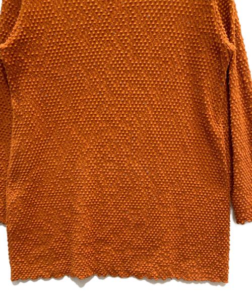 JURGEN LEHL（ヨーガンレール）JURGEN LEHL (ヨーガンレール) ワッフルカットソーワンピース ブラウン サイズ:Mの古着・服飾アイテム