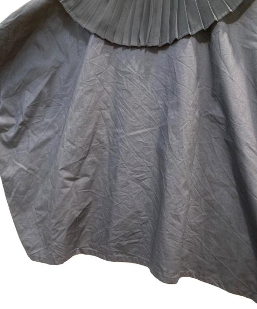 mizuiro-ind（ミズイロインド）mizuiro-ind (ミズイロインド) プリーツカラーシャツ ネイビー サイズ:ーの古着・服飾アイテム