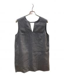 CADUNE（カデュネ）の古着「ノースリーブワンピース」｜グレー