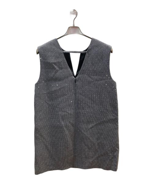 CADUNE（カデュネ）CADUNE (カデュネ) ノースリーブワンピース グレー サイズ:38の古着・服飾アイテム