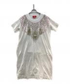 ）の古着「プリントワンピース」｜ホワイト