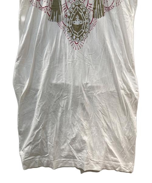 Vivienne Westwood（ヴィヴィアンウエストウッド）Vivienne Westwood (ヴィヴィアンウエストウッド) プリントワンピース ホワイト サイズ:00の古着・服飾アイテム