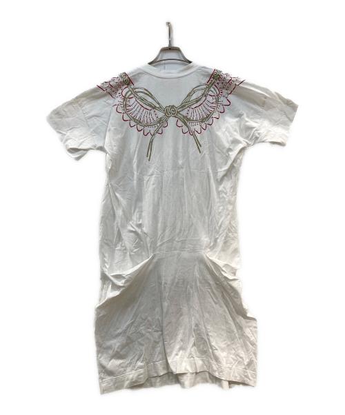 Vivienne Westwood（ヴィヴィアンウエストウッド）Vivienne Westwood (ヴィヴィアンウエストウッド) プリントワンピース ホワイト サイズ:00の古着・服飾アイテム