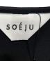 中古・古着 SOEJU (ソージュ) コクーンブラウス8分袖 ブラック サイズ:L 未使用品：5000円