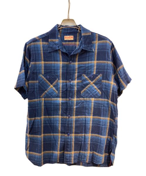 SUGAR CANE（シュガーケーン）SUGAR CANE (シュガーケーン) シャツ ネイビー サイズ:XLの古着・服飾アイテム