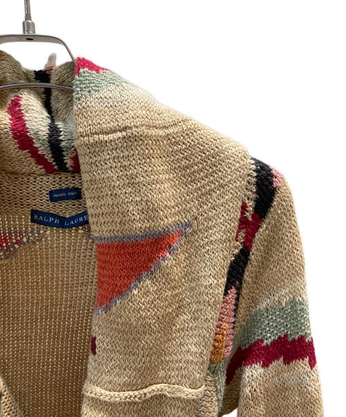 RALPH LAUREN（ラルフローレン）RALPH LAUREN (ラルフローレン) ロングカーディガン ベージュ サイズ:Mの古着・服飾アイテム