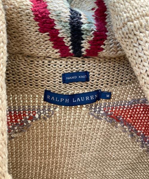 RALPH LAUREN（ラルフローレン）RALPH LAUREN (ラルフローレン) ロングカーディガン ベージュ サイズ:Mの古着・服飾アイテム