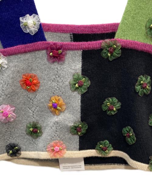 YANYAN（ヤンヤン）yanyan (ヤンヤン) パッチワークビスチェ ネイビー サイズ:Ｍ 未使用品の古着・服飾アイテム