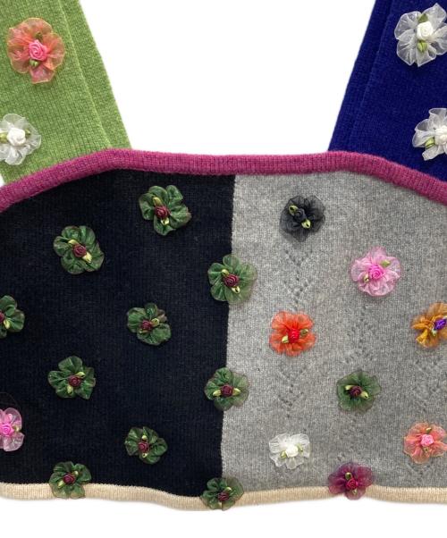 YANYAN（ヤンヤン）yanyan (ヤンヤン) パッチワークビスチェ ネイビー サイズ:Ｍ 未使用品の古着・服飾アイテム