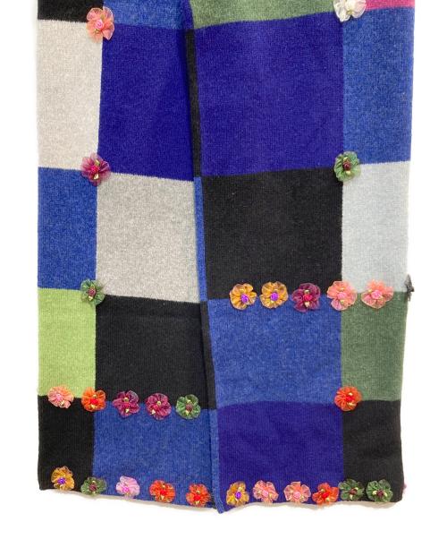 YANYAN（ヤンヤン）yanyan (ヤンヤン) パッチワークニットパンツ ネイビー サイズ:Ｓ 未使用品の古着・服飾アイテム