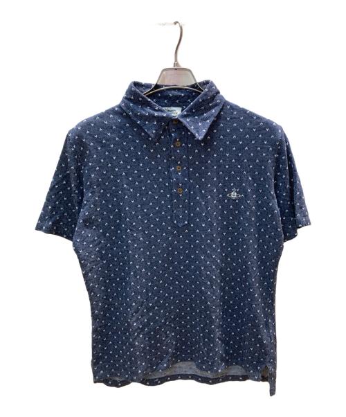 Vivienne Westwood（ヴィヴィアンウエストウッド）Vivienne Westwood (ヴィヴィアンウエストウッド) ポロシャツ ネイビー サイズ:48の古着・服飾アイテム