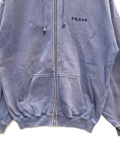 X-LARGE（エクストララージ）X-LARGE (エクストララージ) PIGMENT DYED EMBOSS LOGO ZIP HOODED SWEAT ネイビー サイズ:Ｍの古着・服飾アイテム