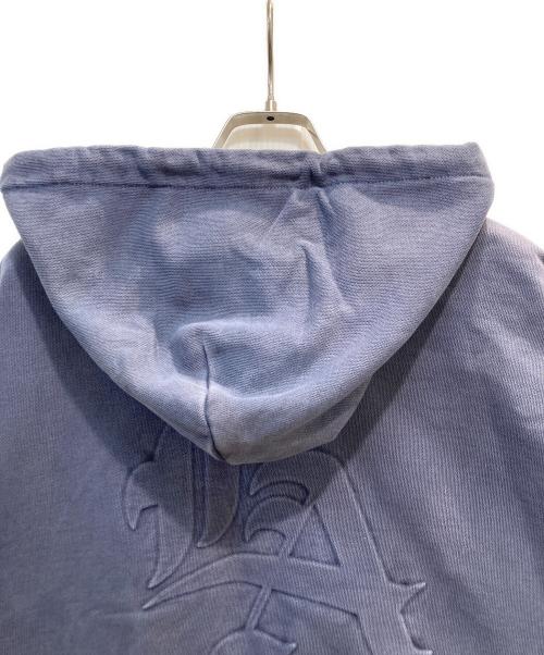 X-LARGE（エクストララージ）X-LARGE (エクストララージ) PIGMENT DYED EMBOSS LOGO ZIP HOODED SWEAT ネイビー サイズ:Ｍの古着・服飾アイテム