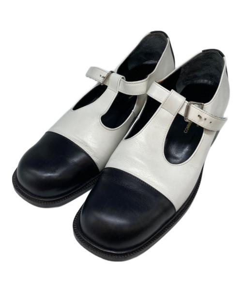 tricot COMME des GARCONS（トリココムデギャルソン）tricot COMME des GARCONS (トリココムデギャルソン) パンプス ブラック×ホワイト サイズ:23.5の古着・服飾アイテム