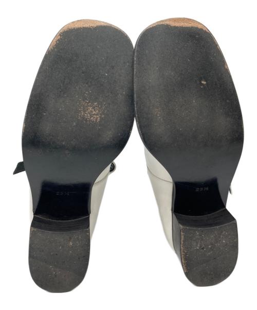 tricot COMME des GARCONS（トリココムデギャルソン）tricot COMME des GARCONS (トリココムデギャルソン) パンプス ブラック×ホワイト サイズ:23.5の古着・服飾アイテム