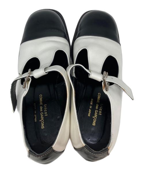 tricot COMME des GARCONS（トリココムデギャルソン）tricot COMME des GARCONS (トリココムデギャルソン) パンプス ブラック×ホワイト サイズ:23.5の古着・服飾アイテム