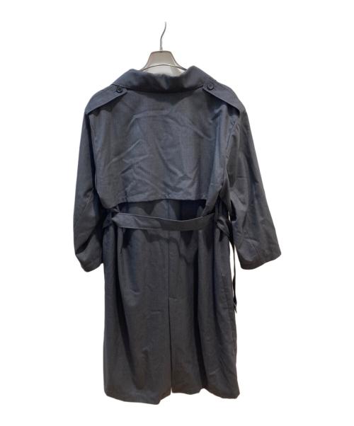 Lisiere（リジェール）Lisiere (リジェール) カシミヤ混ウールトレンチコート グレー サイズ:38の古着・服飾アイテム