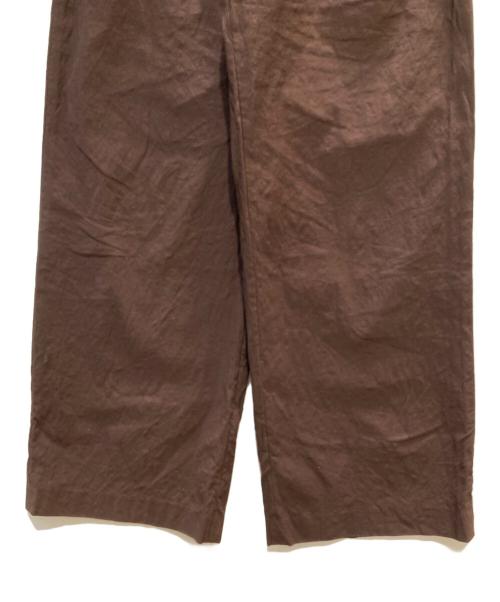 MUSE de Deuxieme Classe（ミューズ ドゥーズィエム クラス）MUSE de Deuxieme Classe (ミューズ ドゥーズィエム クラス) STRETCH TWILL タックパンツ ブラウン サイズ:38の古着・服飾アイテム