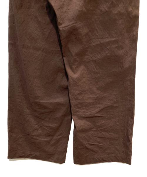 MUSE de Deuxieme Classe（ミューズ ドゥーズィエム クラス）MUSE de Deuxieme Classe (ミューズ ドゥーズィエム クラス) STRETCH TWILL タックパンツ ブラウン サイズ:38の古着・服飾アイテム