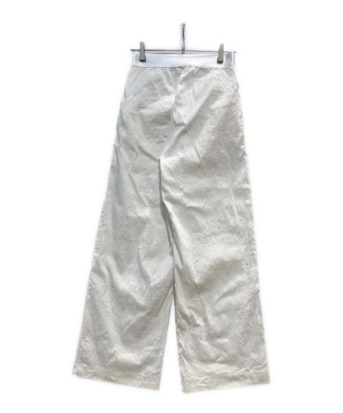 MUSE de Deuxieme Classe（ミューズ ドゥーズィエム クラス）MUSE de Deuxieme Classe (ミューズ ドゥーズィエム クラス) STRETCH TWILL タックパンツ ホワイト サイズ:38の古着・服飾アイテム