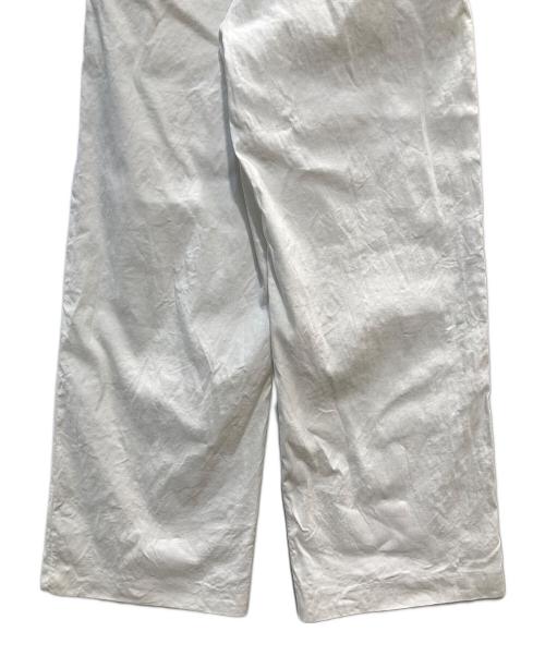 MUSE de Deuxieme Classe（ミューズ ドゥーズィエム クラス）MUSE de Deuxieme Classe (ミューズ ドゥーズィエム クラス) STRETCH TWILL タックパンツ ホワイト サイズ:38の古着・服飾アイテム