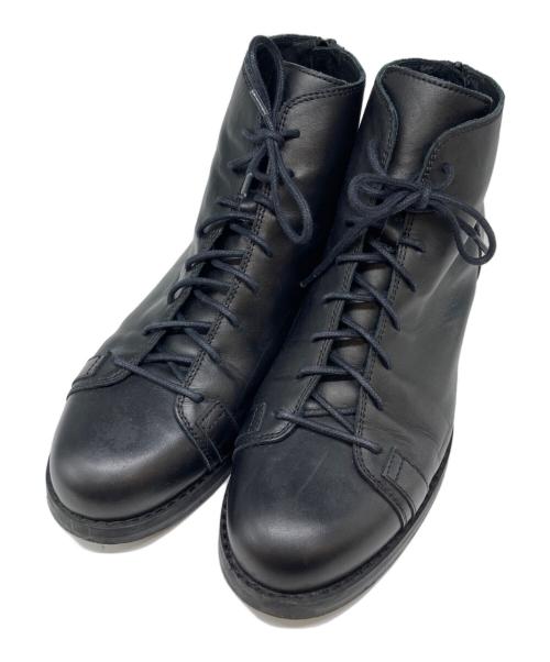 FABIO RUSCONI（ファビオルスコーニ）FABIO RUSCONI (ファビオルスコーニ) ショートブーツ ブラック サイズ:38の古着・服飾アイテム