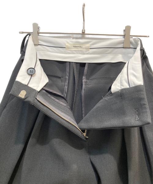 TODAYFUL（トゥデイフル）TODAYFUL (トゥデイフル) Bonding Wide Trousers グレー サイズ:36の古着・服飾アイテム