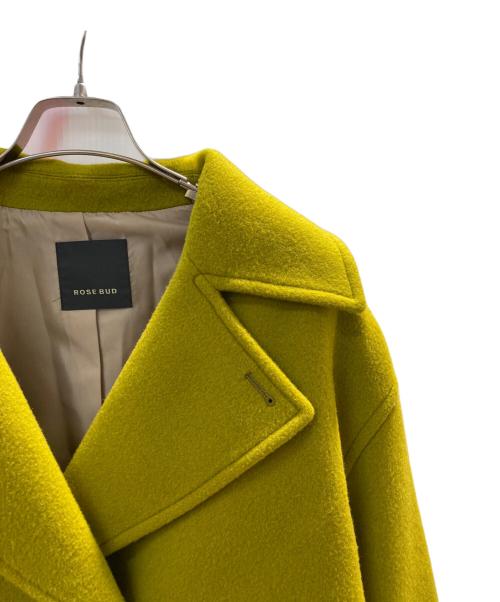 ROSE BUD（ローズバッド）ROSE BUD (ローズバッド) big Pコート イエロー サイズ:Mの古着・服飾アイテム