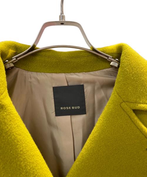ROSE BUD（ローズバッド）ROSE BUD (ローズバッド) big Pコート イエロー サイズ:Mの古着・服飾アイテム