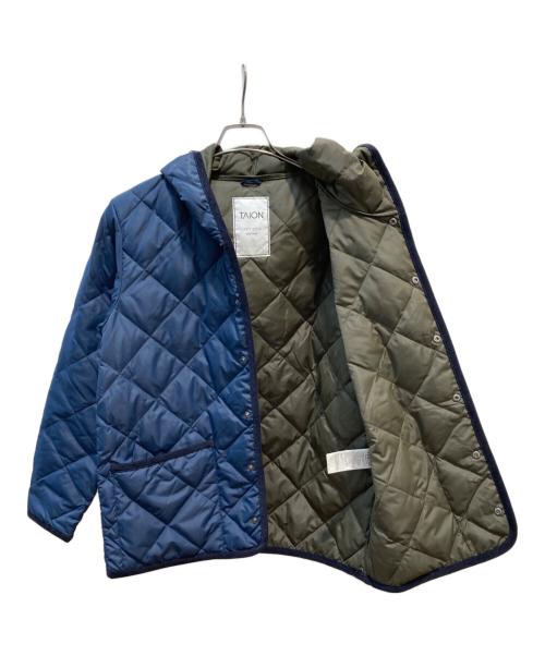 TAION（タイオン）TAION (タイオン) キルティングダウンコート ネイビー サイズ:Lの古着・服飾アイテム