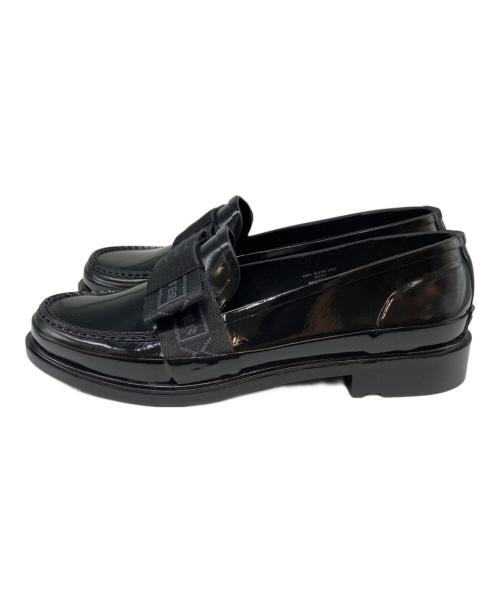 HUNTER（ハンター）HUNTER (ハンター) リファインドボウグロス ペニーローファー ブラック サイズ:5の古着・服飾アイテム