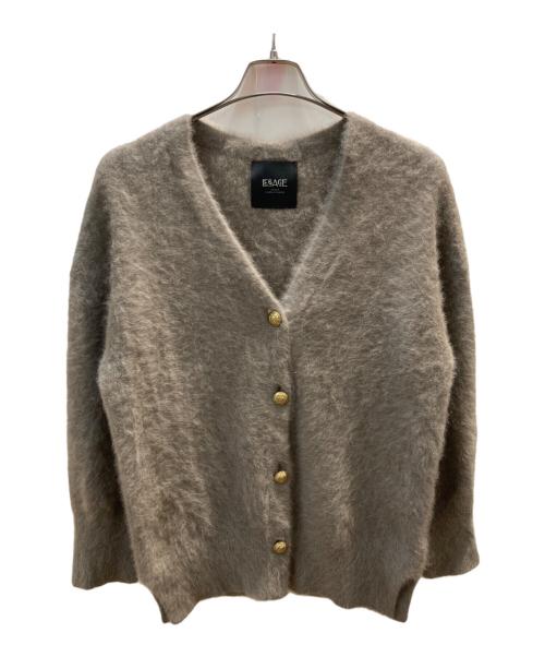 journal standard L'essage（ジャーナルスタンダード レサージュ）journal standard L'essage (ジャーナルスタンダード レサージュ) FOX CASHMERE Vネックカーディガン ベージュ サイズ:-の古着・服飾アイテム