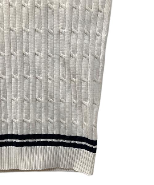 Orobianco（オロビアンコ）Orobianco (オロビアンコ) ニットベスト ホワイト サイズ:Lの古着・服飾アイテム