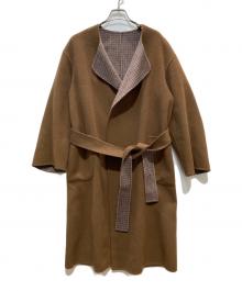 6(ROKU) BEAUTY&YOUTH（ロク ビューティーアンドユース）の古着「REVER SEWING GOWN COAT」｜ブラウン