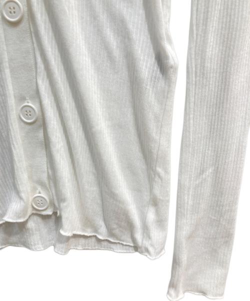 e（イー）e (イー) ニットカーディガン ホワイト サイズ:Fの古着・服飾アイテム