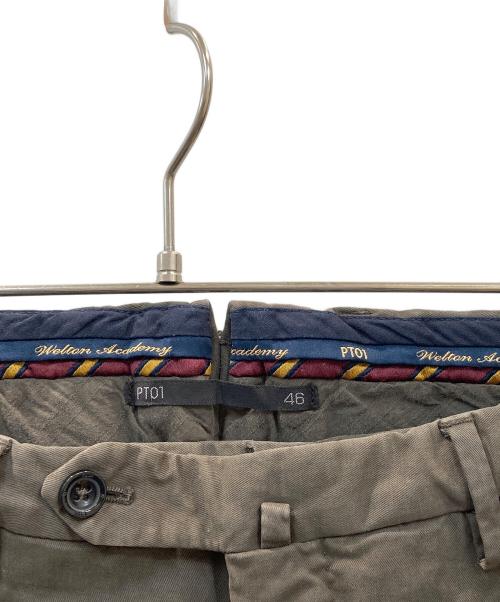 PT01（ピーティーゼロウーノ）PT01 (ピーティーゼロウーノ) パンツ ブラウン サイズ:46の古着・服飾アイテム