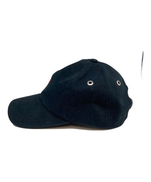 AMI Alexandre Mattiussi（アミアレクサンドルマテュッシ）AMI Alexandre Mattiussi (アミアレクサンドルマテュッシ) ロゴ ベースボールキャップ ブラックの古着・服飾アイテム