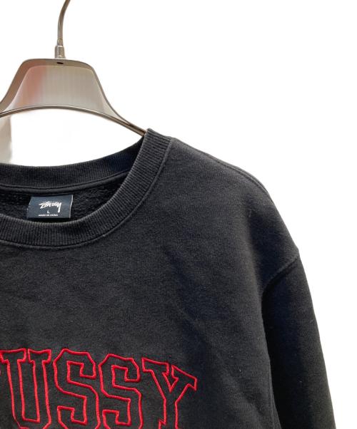 stussy（ステューシー）stussy (ステューシー) スウェット ブラック サイズ:Lの古着・服飾アイテム