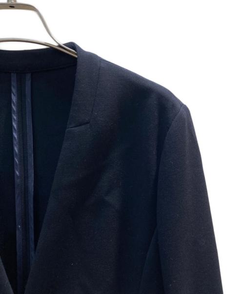 SOEJU（ソージュ）SOEJU (ソージュ) ウールライクノーカラージャケット ネイビー サイズ:Lの古着・服飾アイテム