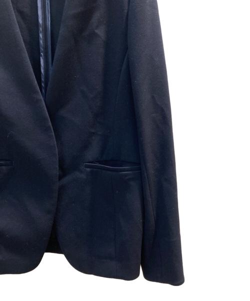 SOEJU（ソージュ）SOEJU (ソージュ) ウールライクノーカラージャケット ネイビー サイズ:Lの古着・服飾アイテム