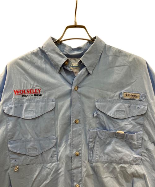 Columbia（コロンビア）Columbia (コロンビア) フィッシングシャツ スカイブルー サイズ:Ⅼの古着・服飾アイテム
